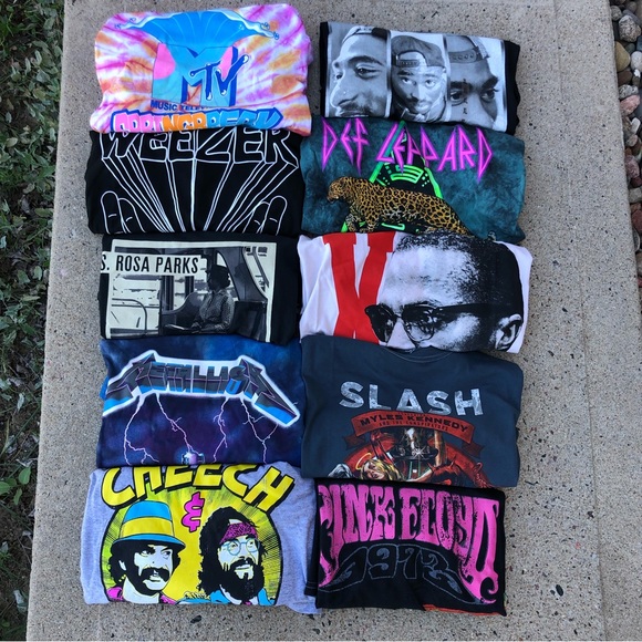 Pink Floyed Distressed Graphic Band Tee - Picture 8 of 8